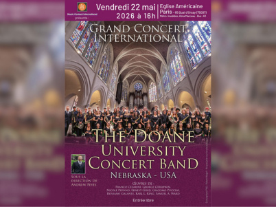 Un vent d’Amérique à Paris : le Doane University Concert Band en concert à l’American Church