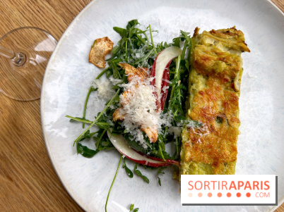 Chez Clo - Lasagnes artichaut, petit pois, ricotta
