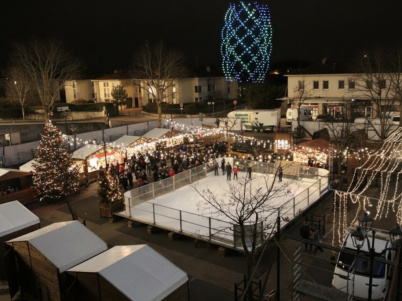Marché de Noël f’Elancourt avec show de drones 