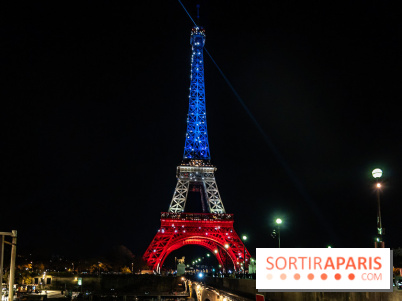 La Tour Eiffel en bleu blanc rouge ces 12 et 13 novembre 2025