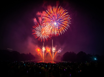 Feu d'artifice du 14 Juillet 2019 à Montmorency (95)