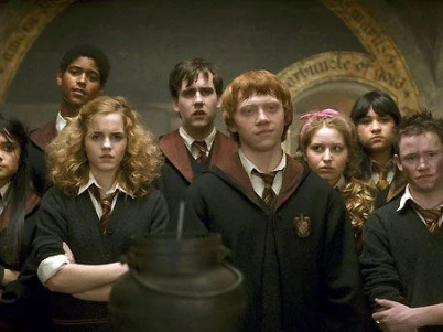 Harry Potter et le Prince de sang mêlé : Devon Murray, Afshan Azad, Shefali Chowdhury, Jessie Cave, Emma Watson, Rupert Grint, Alfred Enoch, Matthew Lewis