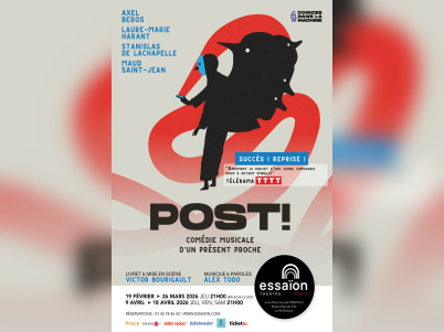 Post ! : Comédie musicale d’un présent proche au Théâtre Essaïon