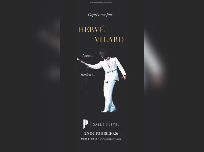 Hervé Vilard en concert à la Salle Pleyel à Paris
