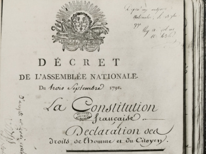Éphéméride du 3 septembre à Paris : L'adoption de la première Constitution française à Paris