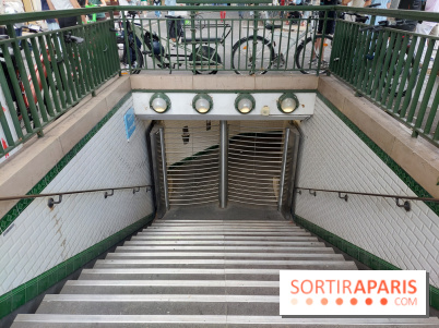 Visuels Paris - transport - métro - station fermée