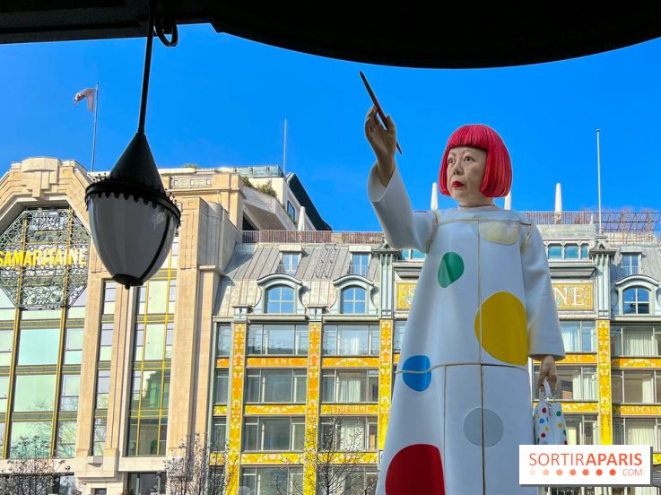 Yayoi Kusama face à la Samaritaine