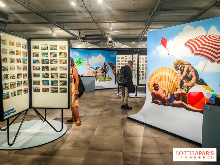 Nouvelles du paradis, la carte postale de vacances : l'exposition ensoleillée au Musée de la Poste - IMG20230905192814
