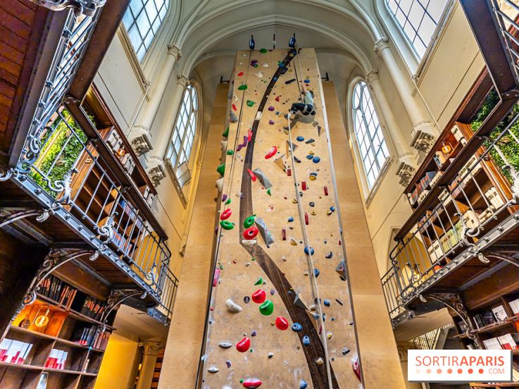 Climbing District Saint-Lazare, la salle d'escalade et espace coworking cachée dans une chapelle -  A7C8016