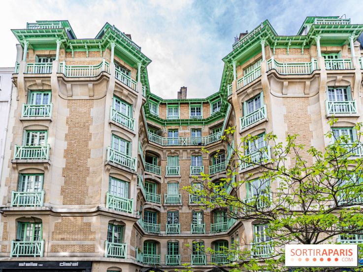 Insolite, la façade originale de la rue Blomet Paris 15e - photos -  A7C9554