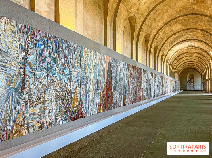 L'exposition de la broderie monumentale d'Eva Jospin à l'Orangerie du Château de Versailles