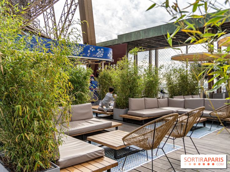 La terrasse sur la Tour Eiffel 2024 en mode JO Paris 2024 - les photos