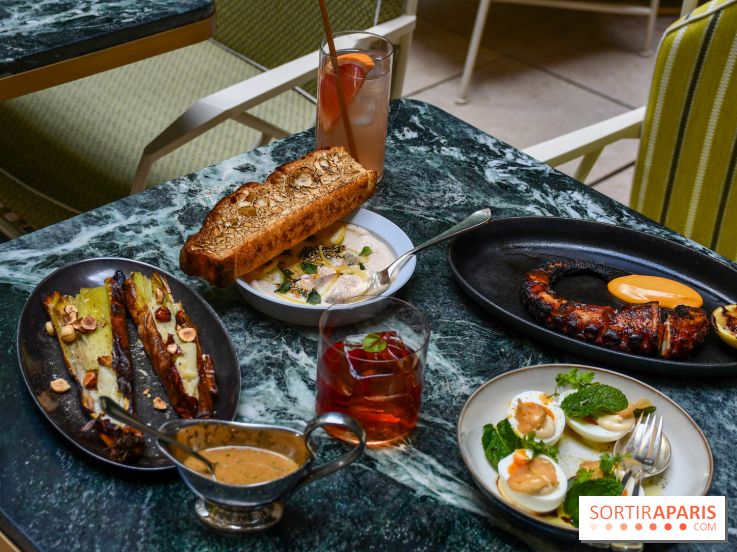 Comestibles comptoir gourmand et terrasse confidentielle par Paul Pairet à l'Hôtel de Crillon