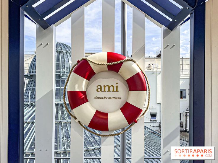 AMI Paris aux Galeries Lafayette Haussmann : pop ups, glacier et crêperie AMI par Julien Sebbag