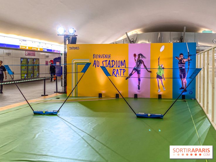 JO de Paris 2024 : animations sportives Stadium RATP à la station Auber - IMG 9273