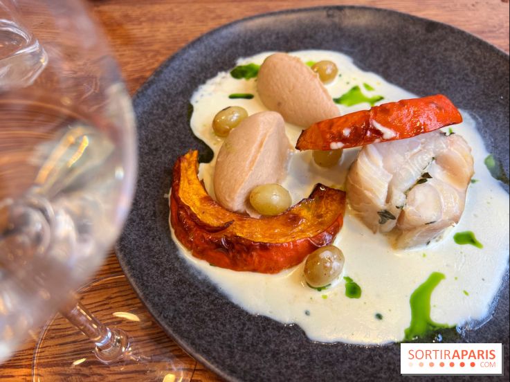 Erso - Lieu jaune, potimarron, sauce vin blanc