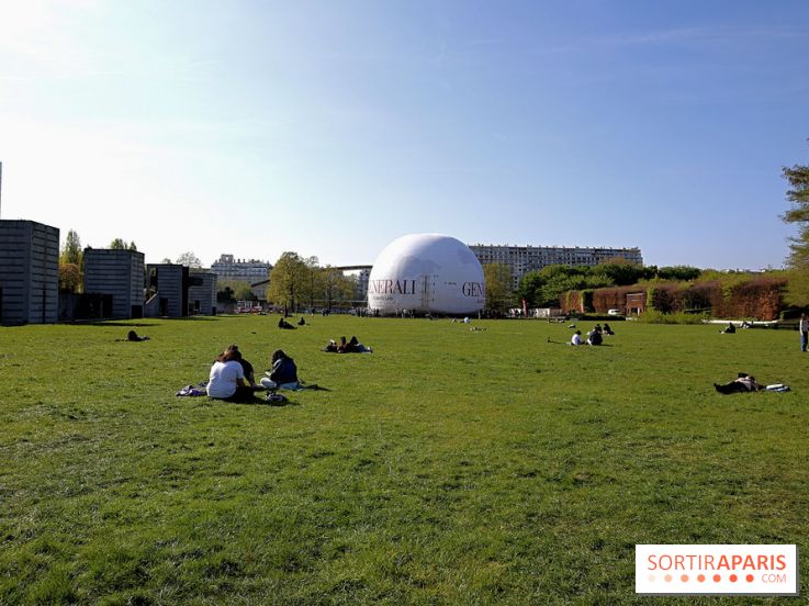Ballon de Paris au parc André-Citroën : nos photos du gonflement - Ballon de Paris Generali 1