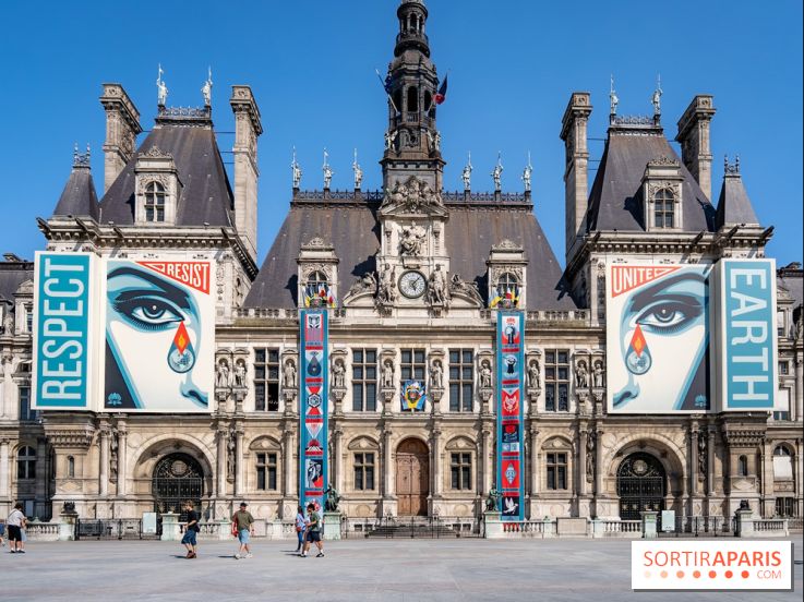 Hôtel de Ville - De Paris à Belem - Forêt Urbaine - Obey  - A7C03043