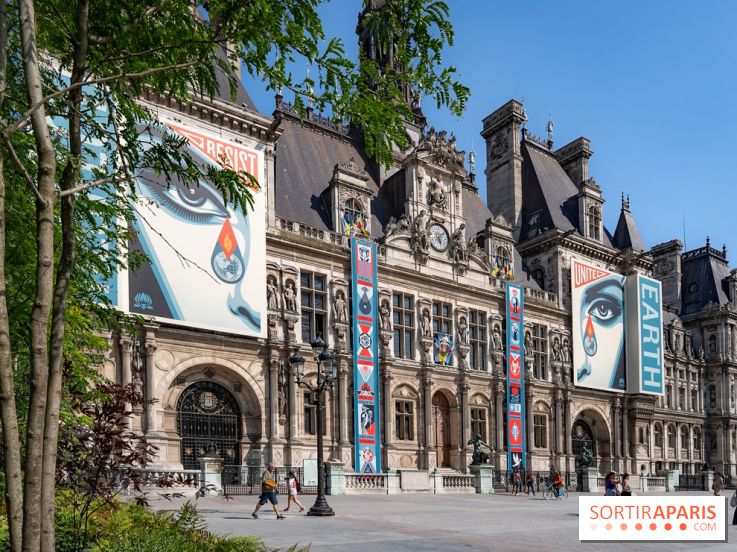 Hôtel de Ville - De Paris à Belem - Forêt Urbaine - Obey  - A7C03044