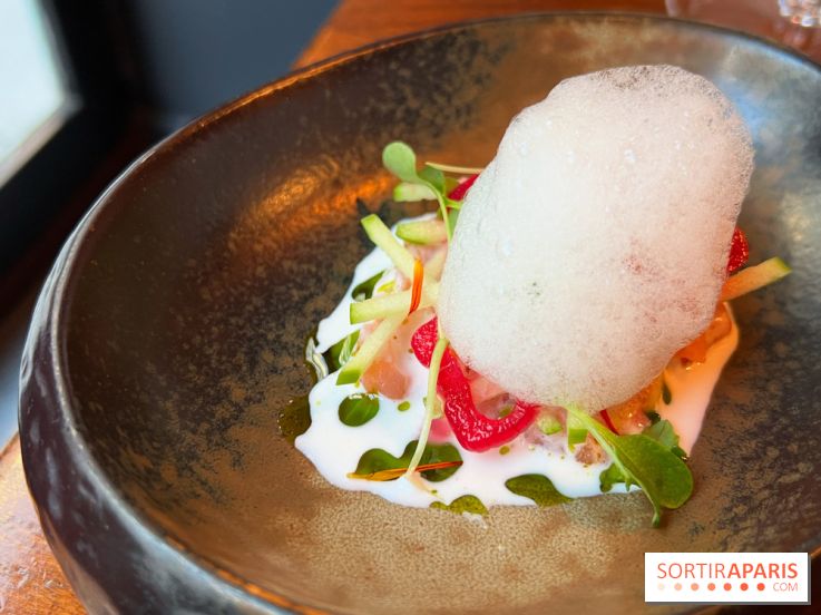 Machizo - Saumon, burrata, pomme, verveine