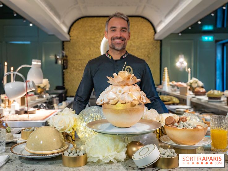 Les bûches et créations de Noël et fêtes de Ladurée 2025