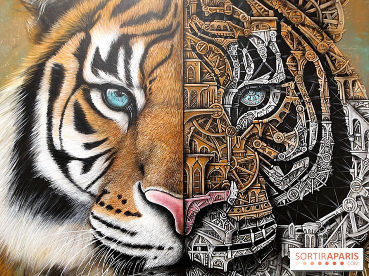 Ardif : nos photos de son exposition 'Felines Mechanimal'