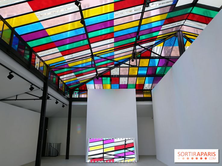 Daniel Buren et Miles Greenberg, nos photos de l'expo au Reiffers Art Inititiatives à Paris