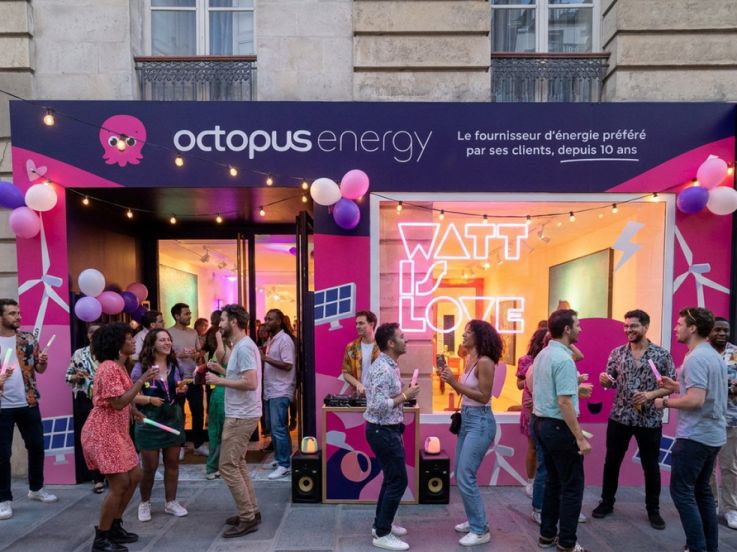 Du fun et des économies d’énergie : Octopus installe son pop-up store à Paris !
