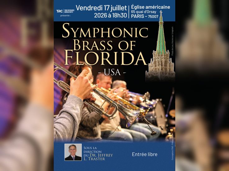 Le Symphonic Brass of Florida en concert à l'Église américaine
