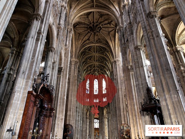 Lydie Arickx : nos photos de son installation à l'église Saint-Eustache