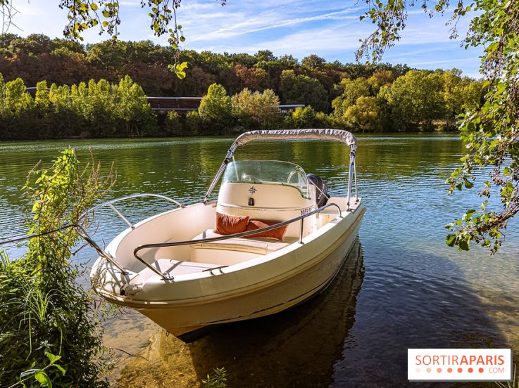 Balade en bateau au Port de Valvins-les-bains, Pays de Fontainebleau : la Seine et ses Affolantes