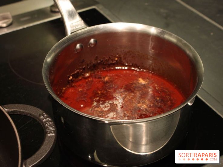 Cours de cuisine spécial Homard à l'Ecole Ducasse - : la réduction
