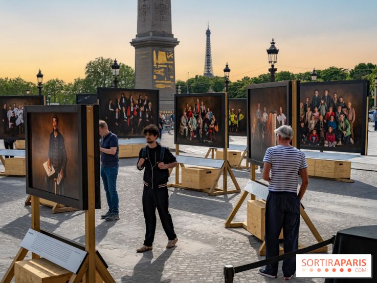 Vivre Ensemble de Yann Arthus‑Bertrand : exposition et studio photo sur la place de la Concorde