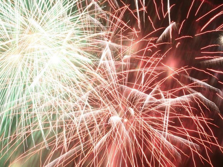 Feu d'artifice du 14 Juillet 2017 à Rueil-Malmaison (92)