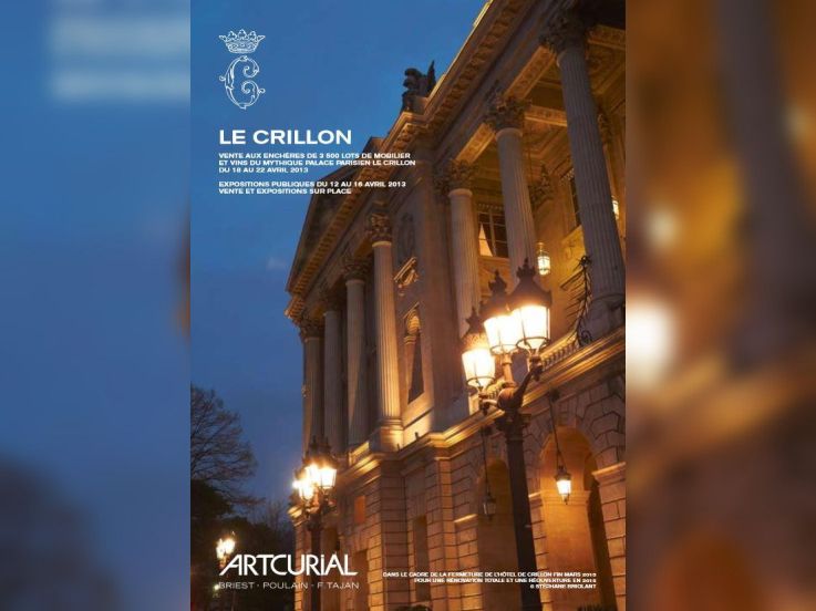 Le Crillon, vente aux enchères
