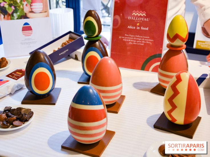 Pâques 2022 : Dalloyau dévoile des oeufs chocolatés arty en collab' avec Alice in Food