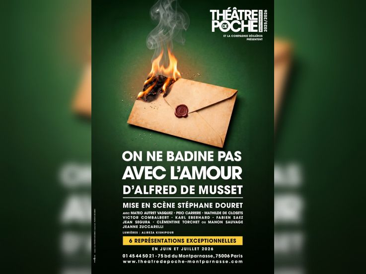 On ne badine pas avec l'amour d'Alfred de Musset au Théâtre de Poche Montparnasse