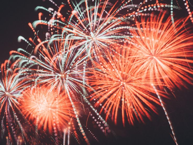 Feu d'artifice du 14 juillet à Garges-lès-Gonesse (95)