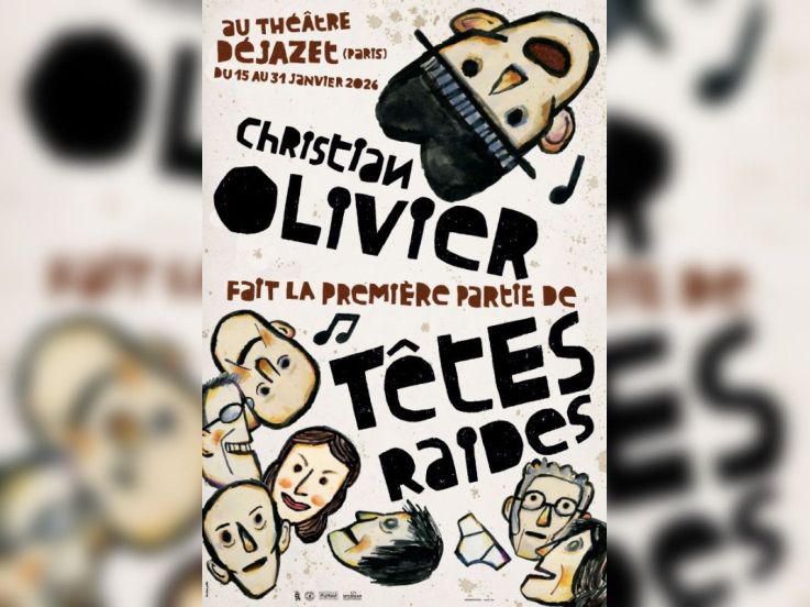 Christian Olivier et Têtes Raides en concert au Théâtre Déjazet