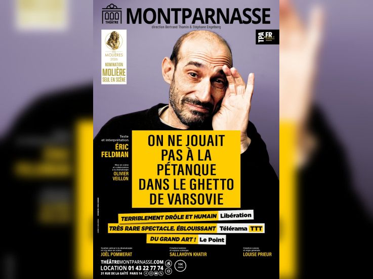 On ne jouait pas à la pétanque dans le ghetto de Varsovie au Théâtre Montparnasse