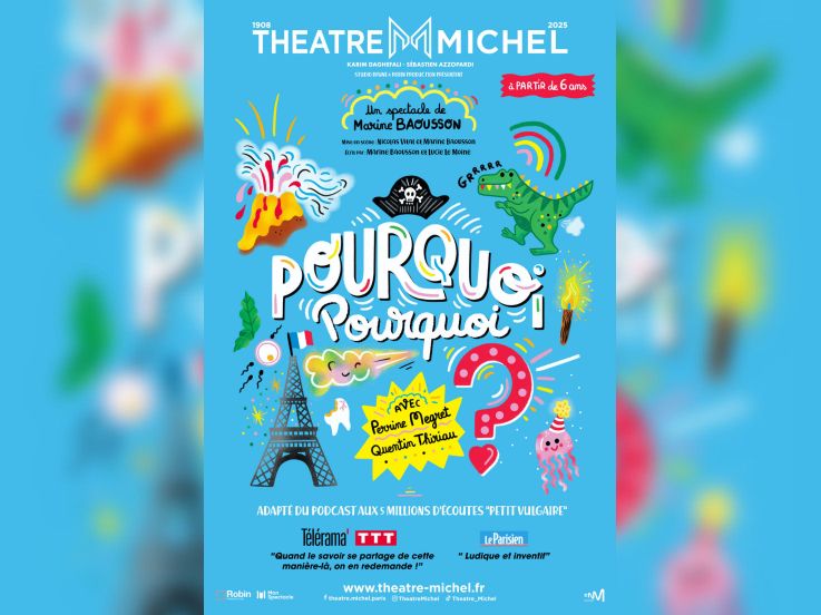 Pourquoi ? Pourquoi ? : le podcast sur scène au Théâtre Michel