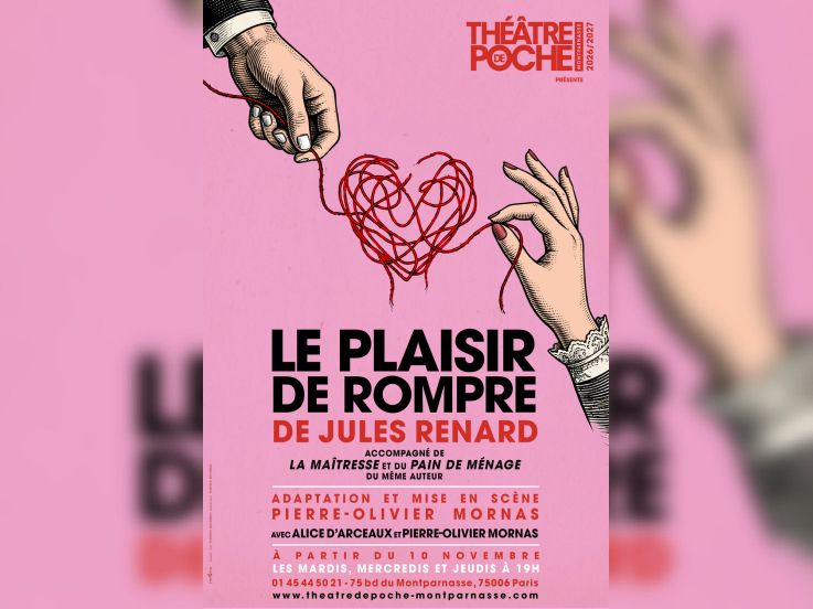 Le Plaisir de rompre : trois textes de Jules Renard au Poche-Montparnasse