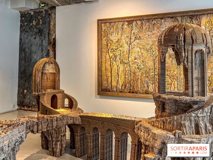 L'exposition gratuite des mondes en carton d'Eva Jospin à la Galleria Continua, dans le Marais