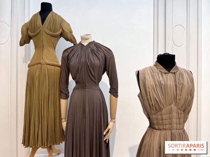 La sublime exposition avant la vente aux enchères évènement des pièces Haute Couture Madame Grès