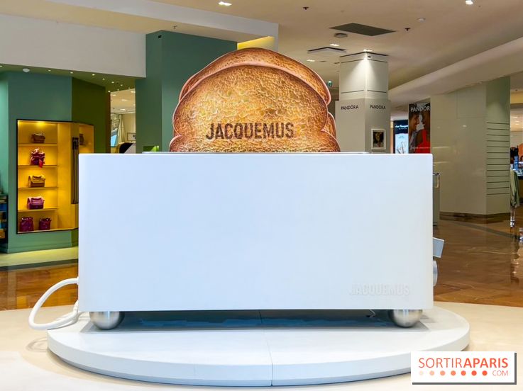 Jacquemus x Galeries Lafayette Haussmann : pop up, installations géantes, café et marché aux fleurs