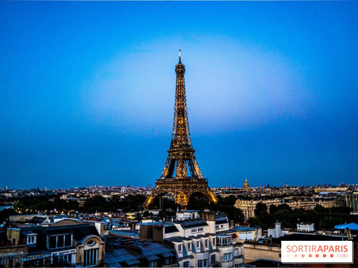 Visuel ParisTour Eiffel soir nuit