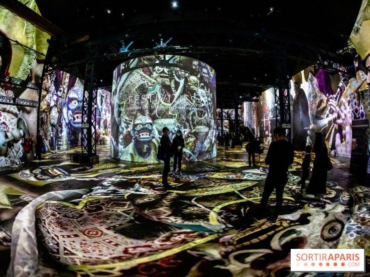 Photos : Exposition immersive Jimmy Nelson : The last sentinels à l’Atelier des Lumières 
