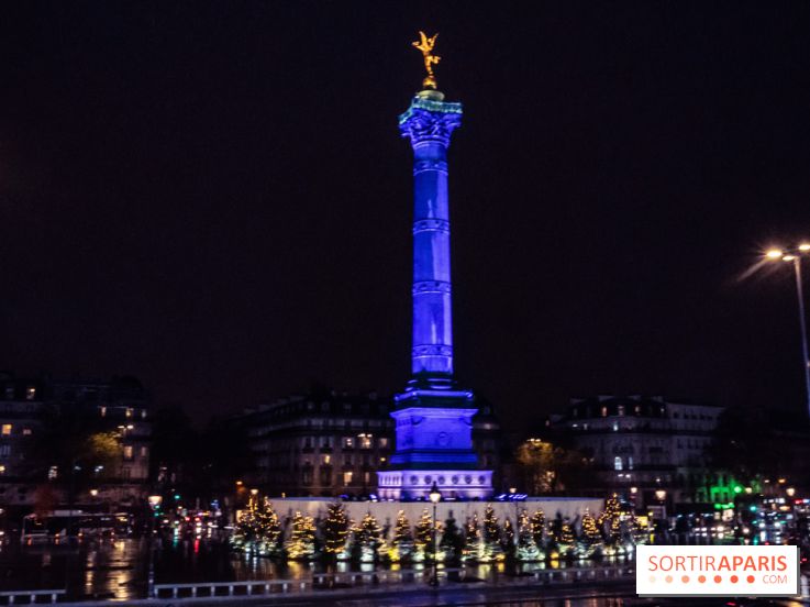 Photos illuminations de Noël de la Bastille