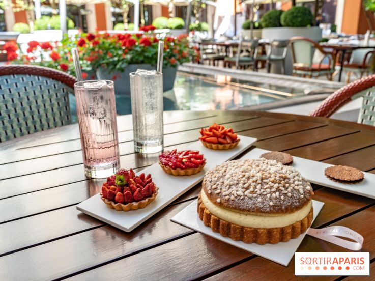 La terrasse du Royal Monceau en mode estivale
