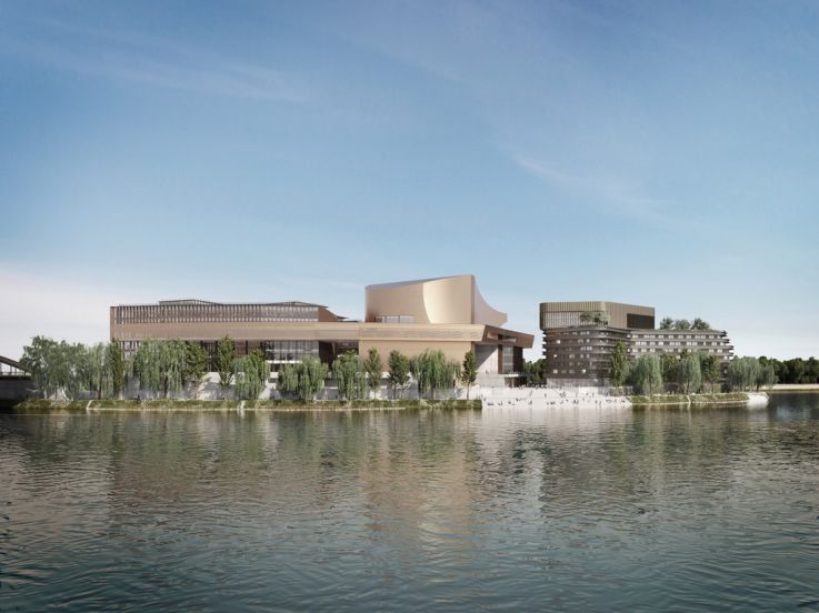 La Pointe des Arts, un complexe culturel avec centre d'art contemporain et cinéma sur l'Île Seguin 